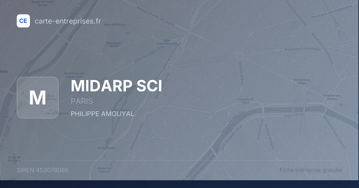 MIDARP SCI — 453078065 — fiche entreprise