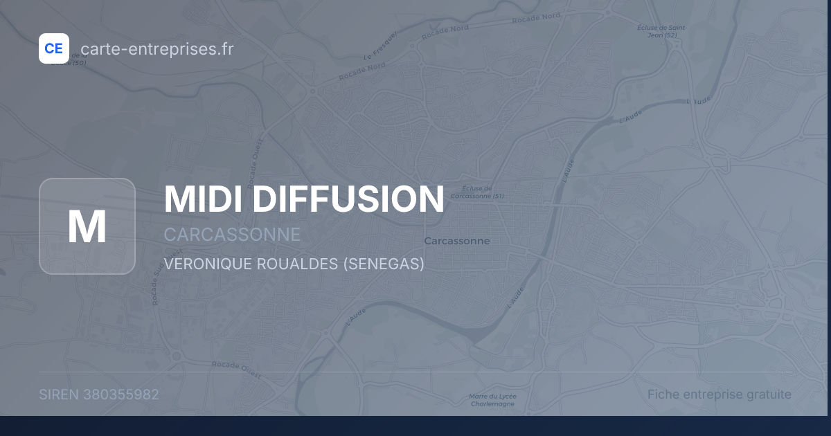 MIDI DIFFUSION — 380355982 — fiche entreprise