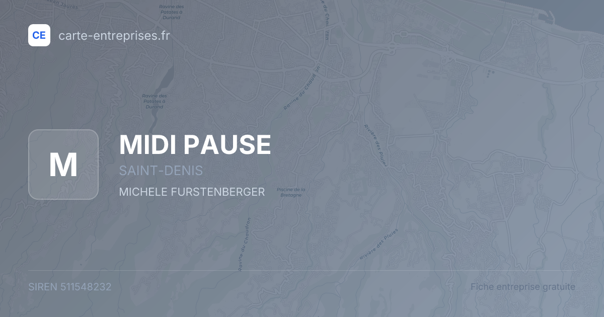 MIDI PAUSE — 511548232 — fiche entreprise