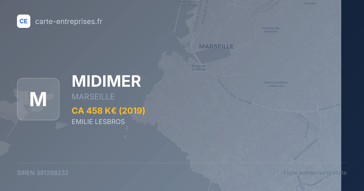 MIDIMER — 381288232 — fiche entreprise