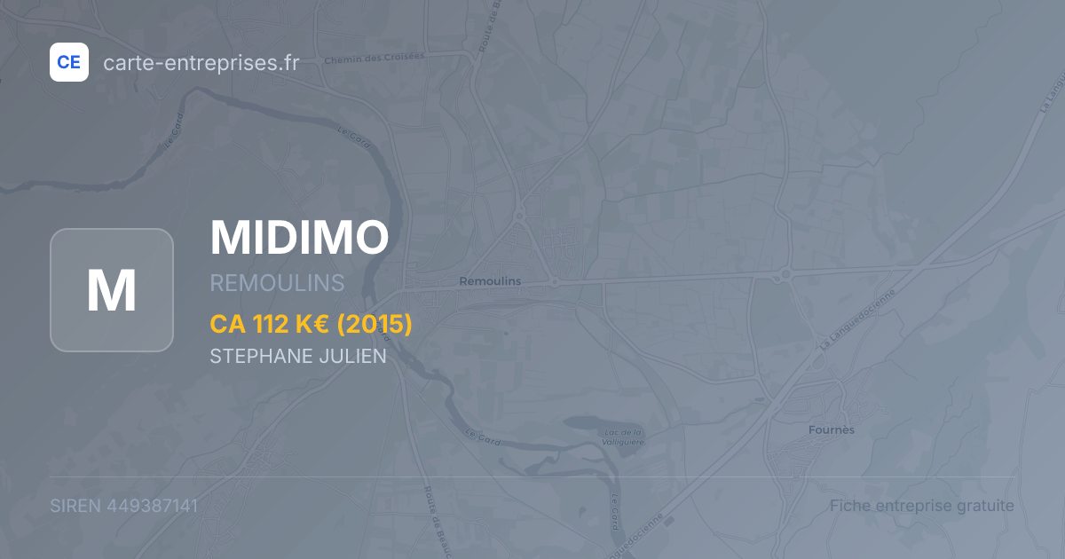 MIDIMO — 449387141 — fiche entreprise