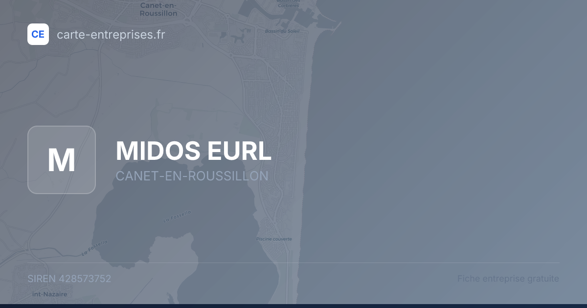 MIDOS EURL — 428573752 — fiche entreprise