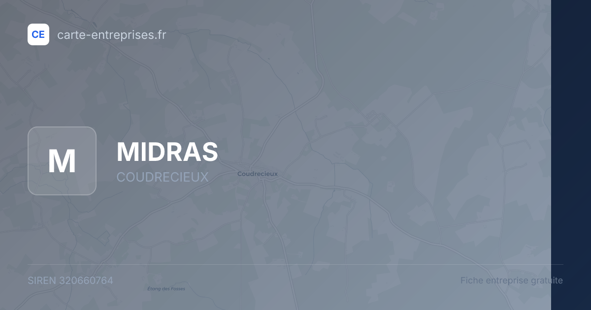 MIDRAS — 320660764 — fiche entreprise