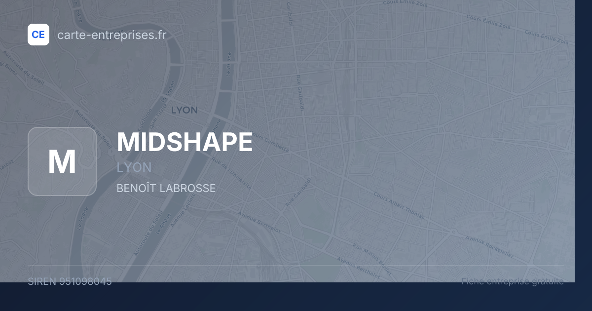 MIDSHAPE — 951098045 — fiche entreprise