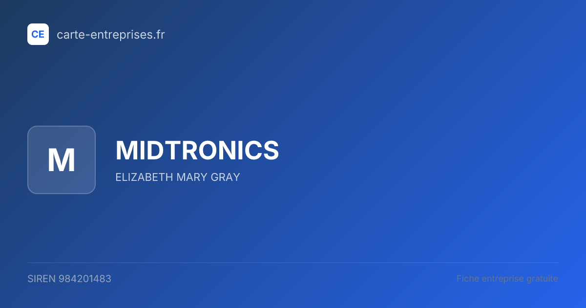 MIDTRONICS — 984201483 — fiche entreprise