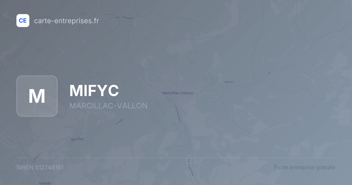 MIFYC — 512748161 — fiche entreprise