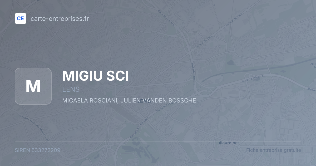 MIGIU SCI — 533272209 — fiche entreprise