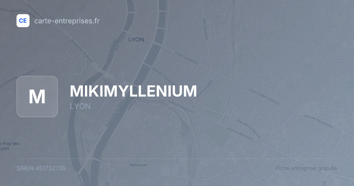 MIKIMYLLENIUM — 451732739 — fiche entreprise