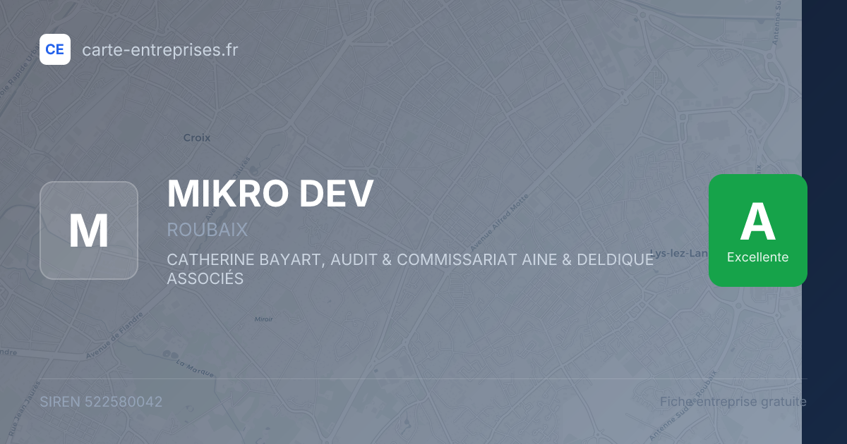 MIKRO DEV — 522580042 — fiche entreprise