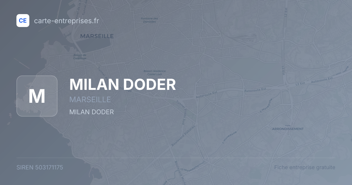 MILAN DODER — 503171175 — fiche entreprise