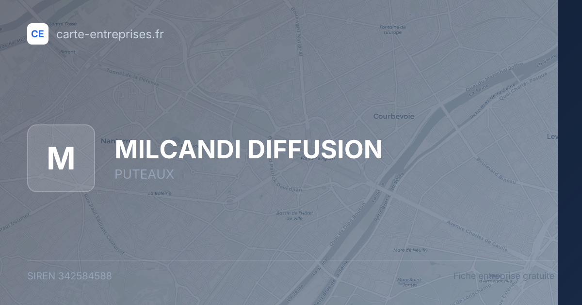 MILCANDI DIFFUSION — 342584588 — fiche entreprise