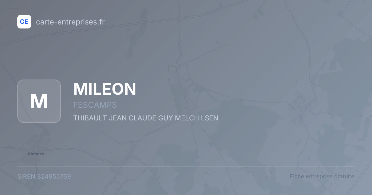 MILEON — 824955769 — fiche entreprise