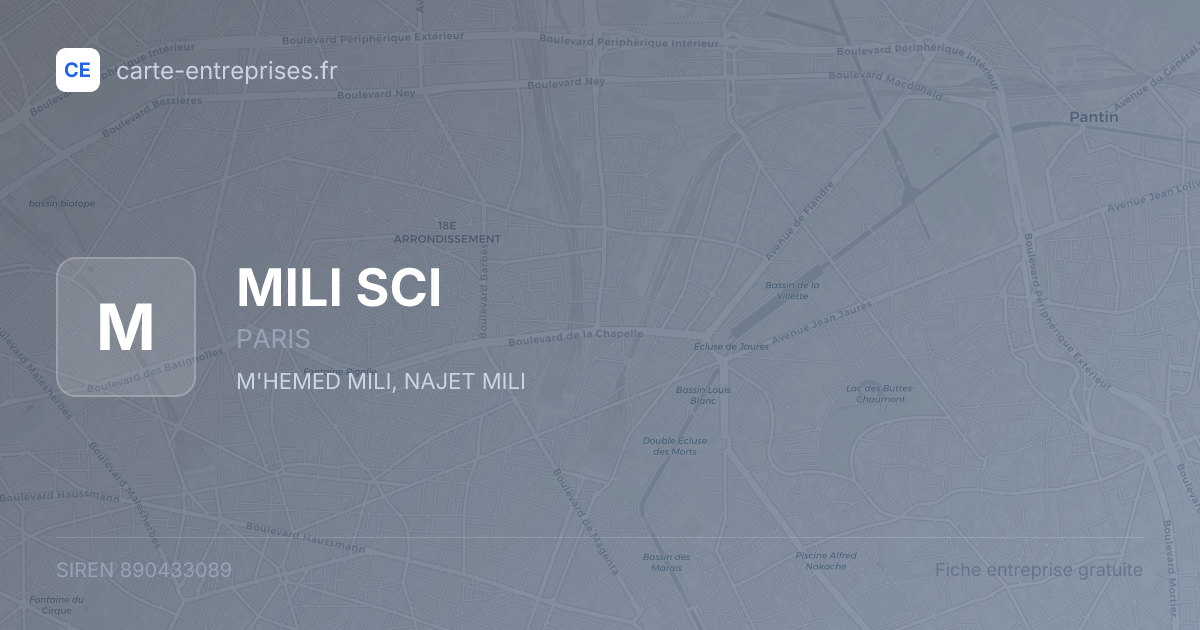 MILI SCI — 890433089 — fiche entreprise