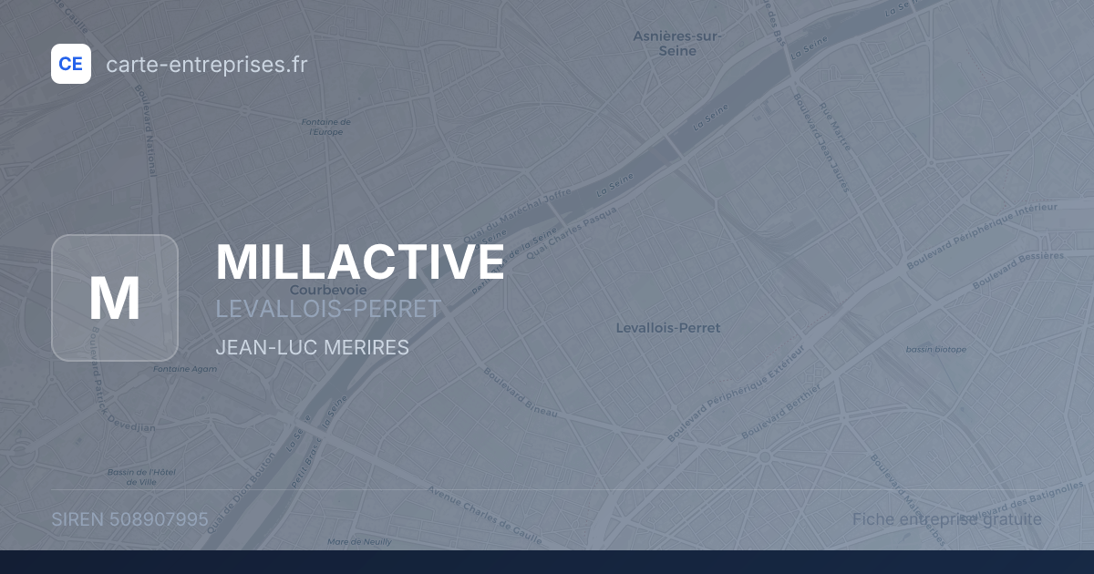 MILLACTIVE — 508907995 — fiche entreprise