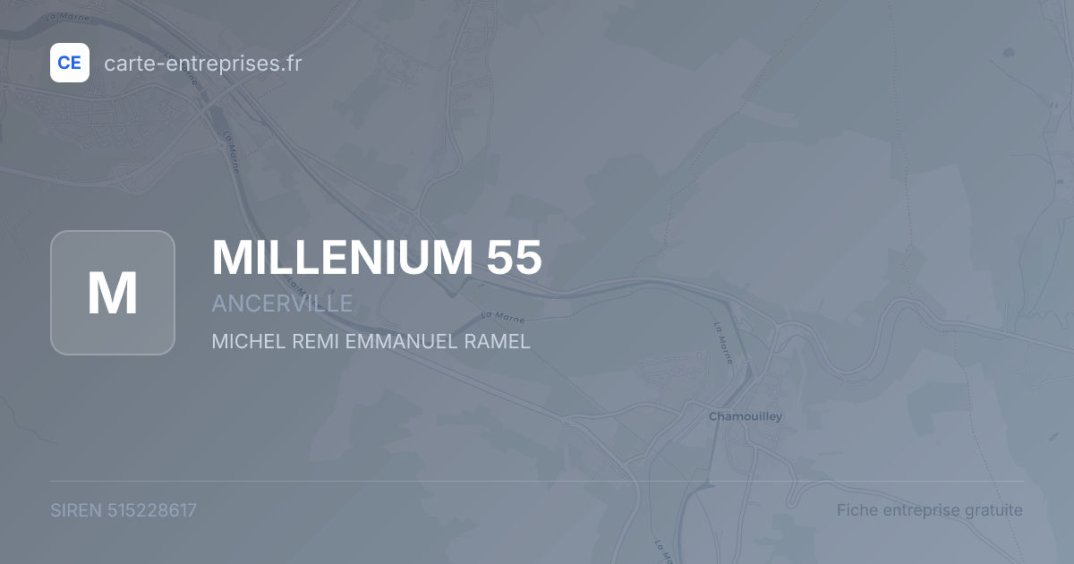 MILLENIUM 55 — 515228617 — fiche entreprise