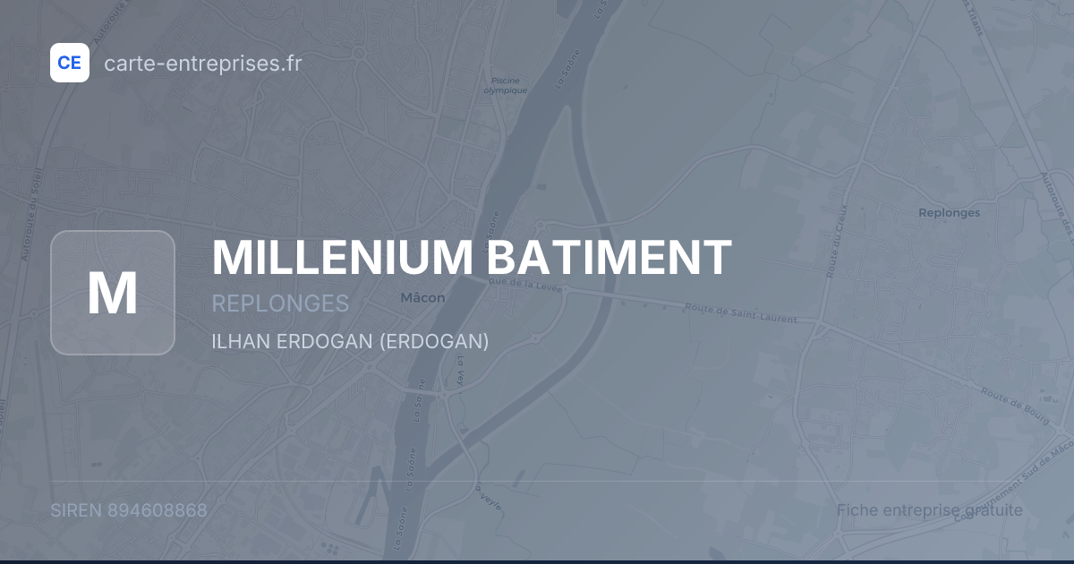 MILLENIUM BATIMENT — 894608868 — fiche entreprise