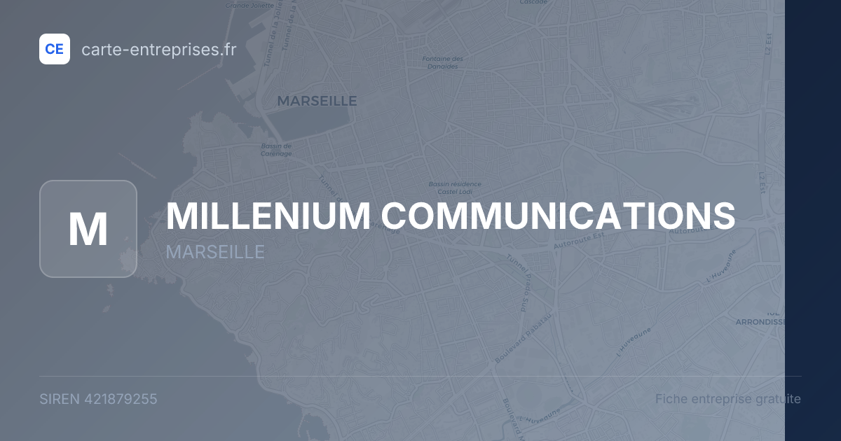 MILLENIUM COMMUNICATIONS — 421879255 — fiche entreprise