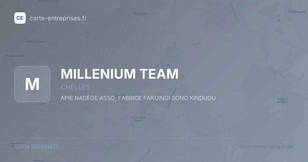 MILLENIUM TEAM — 932834617 — fiche entreprise