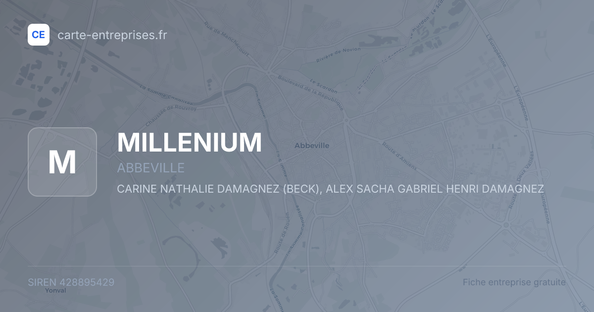 MILLENIUM — 428895429 — fiche entreprise