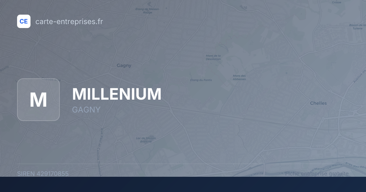 MILLENIUM — 429170855 — fiche entreprise