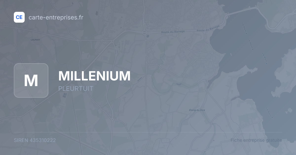 MILLENIUM — 435310222 — fiche entreprise