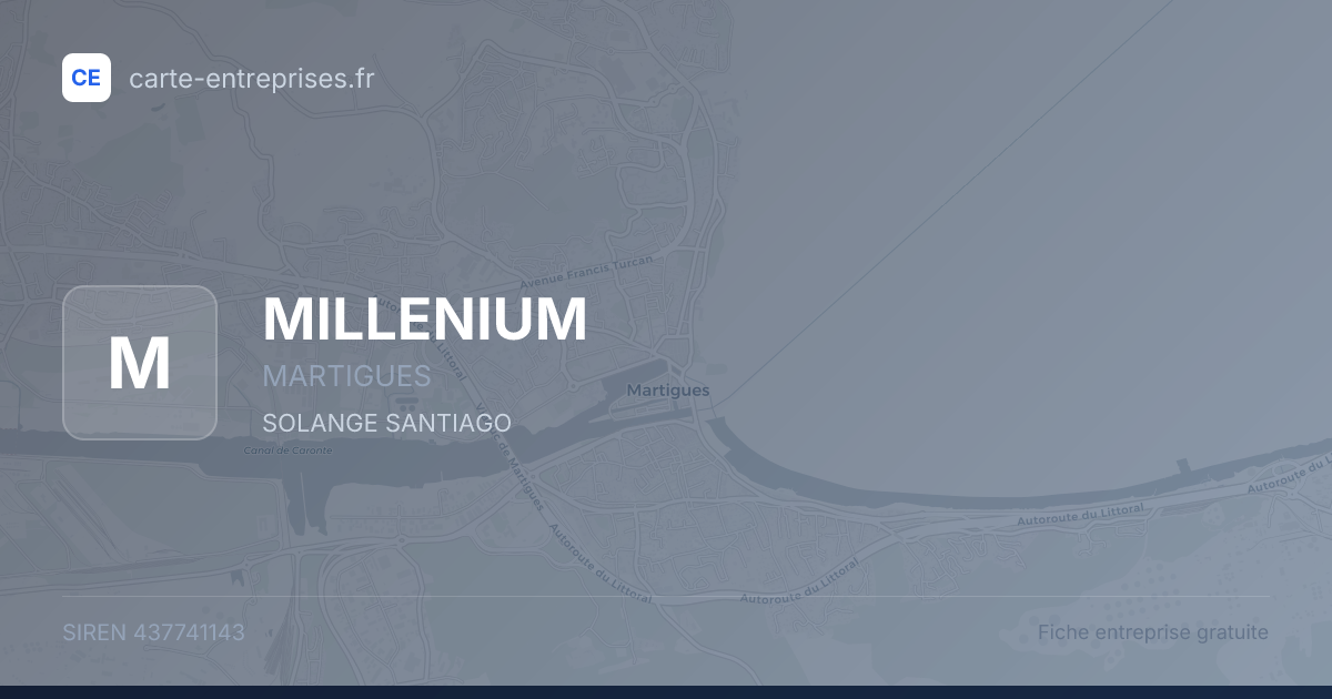 MILLENIUM — 437741143 — fiche entreprise
