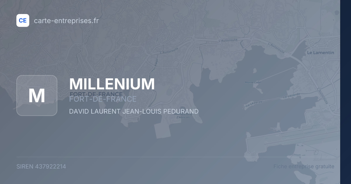 MILLENIUM — 437922214 — fiche entreprise