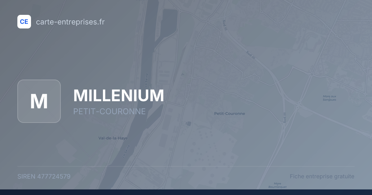 MILLENIUM — 477724579 — fiche entreprise