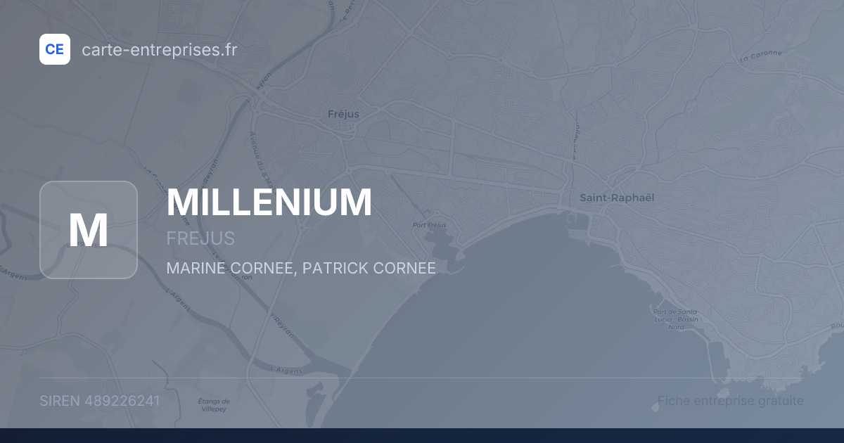 MILLENIUM — 489226241 — fiche entreprise