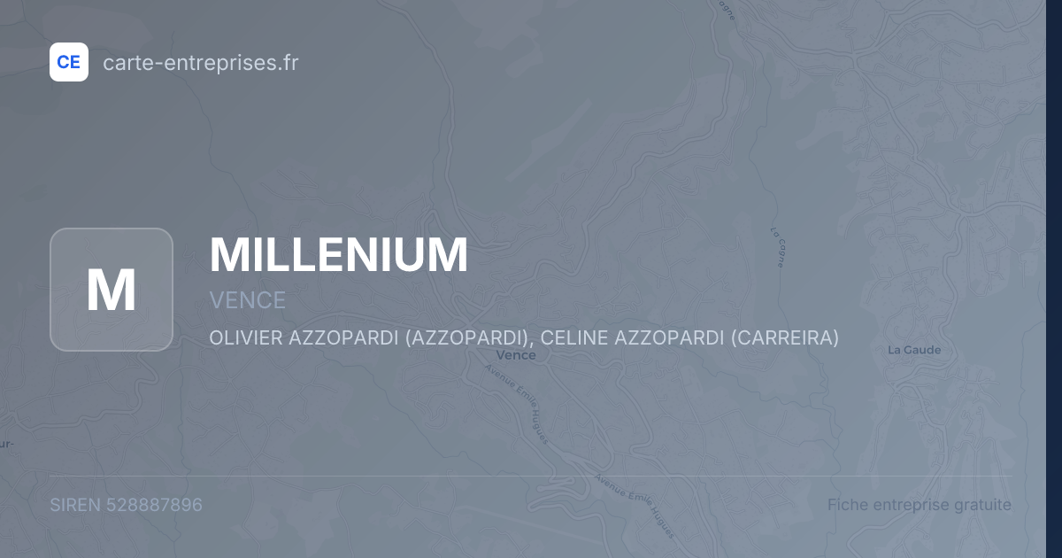 MILLENIUM — 528887896 — fiche entreprise