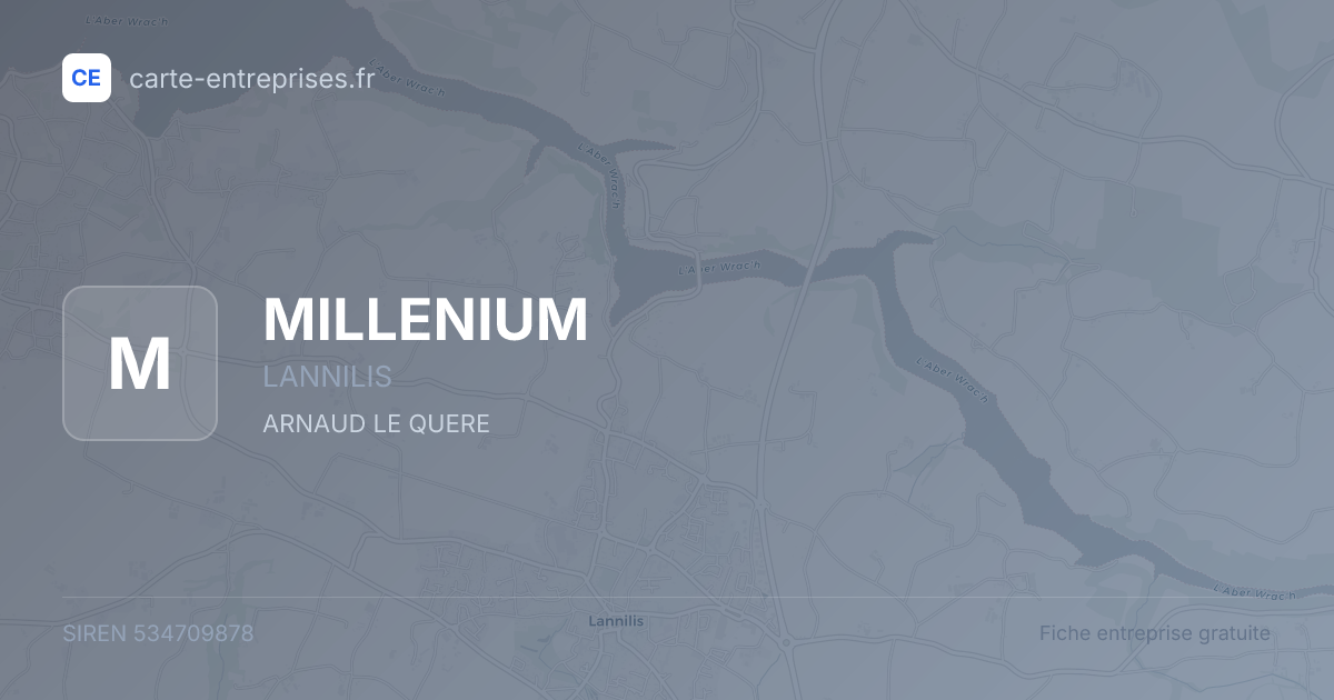 MILLENIUM — 534709878 — fiche entreprise