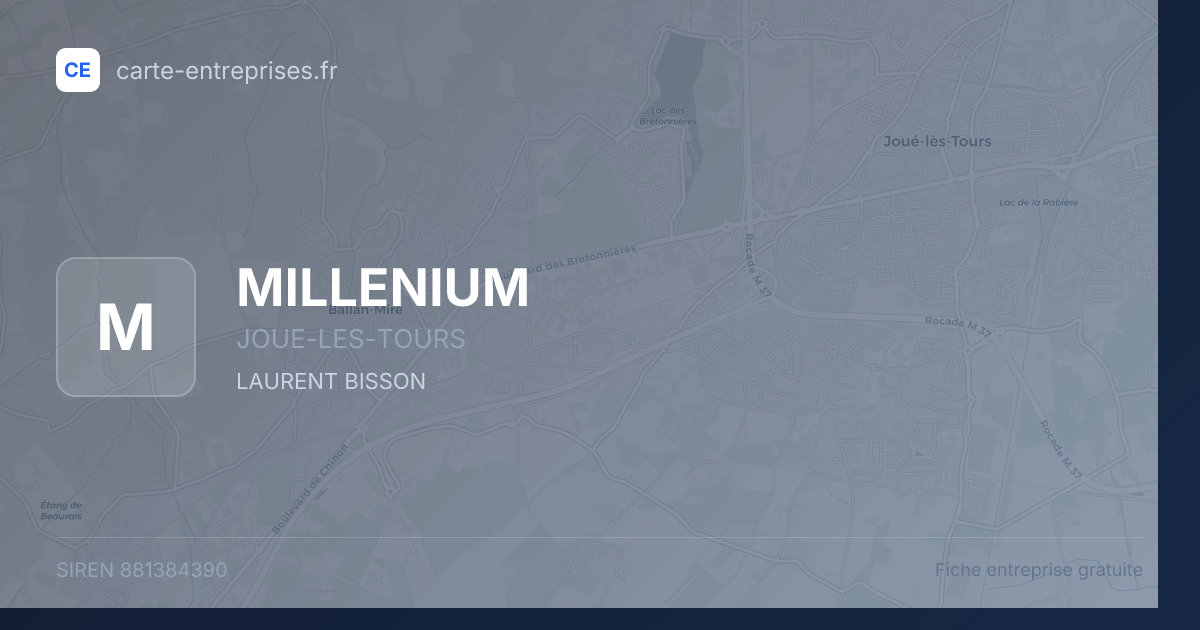 MILLENIUM — 881384390 — fiche entreprise