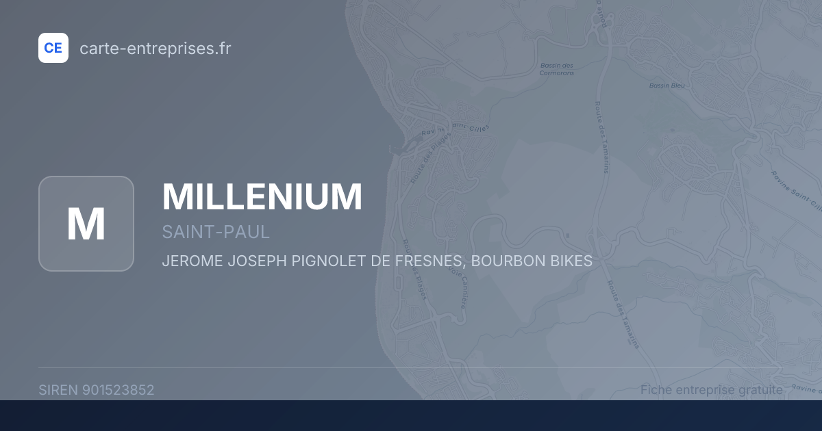 MILLENIUM — 901523852 — fiche entreprise