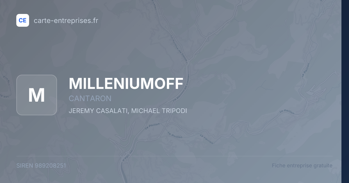 MILLENIUMOFF — 989208251 — fiche entreprise