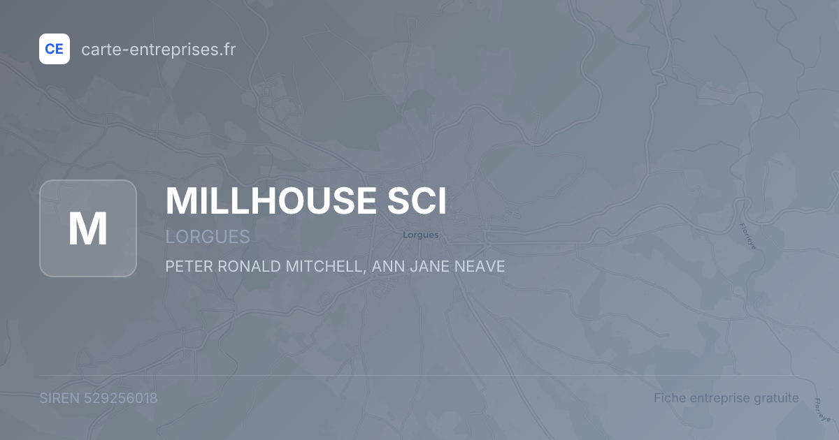 MILLHOUSE SCI — 529256018 — fiche entreprise