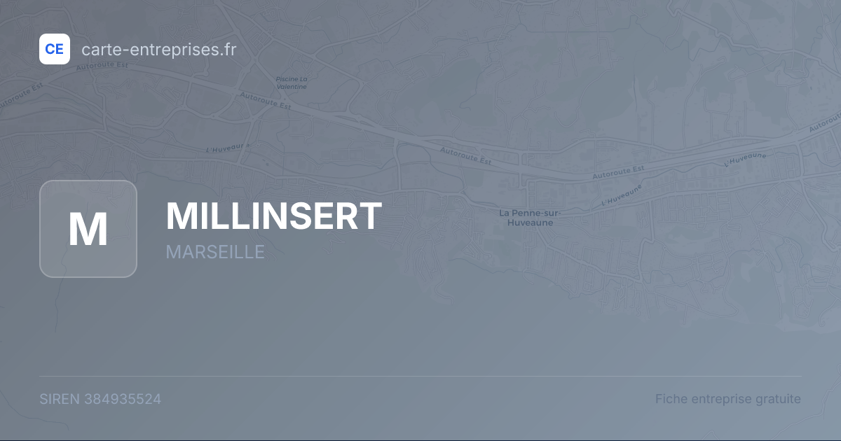 MILLINSERT — 384935524 — fiche entreprise