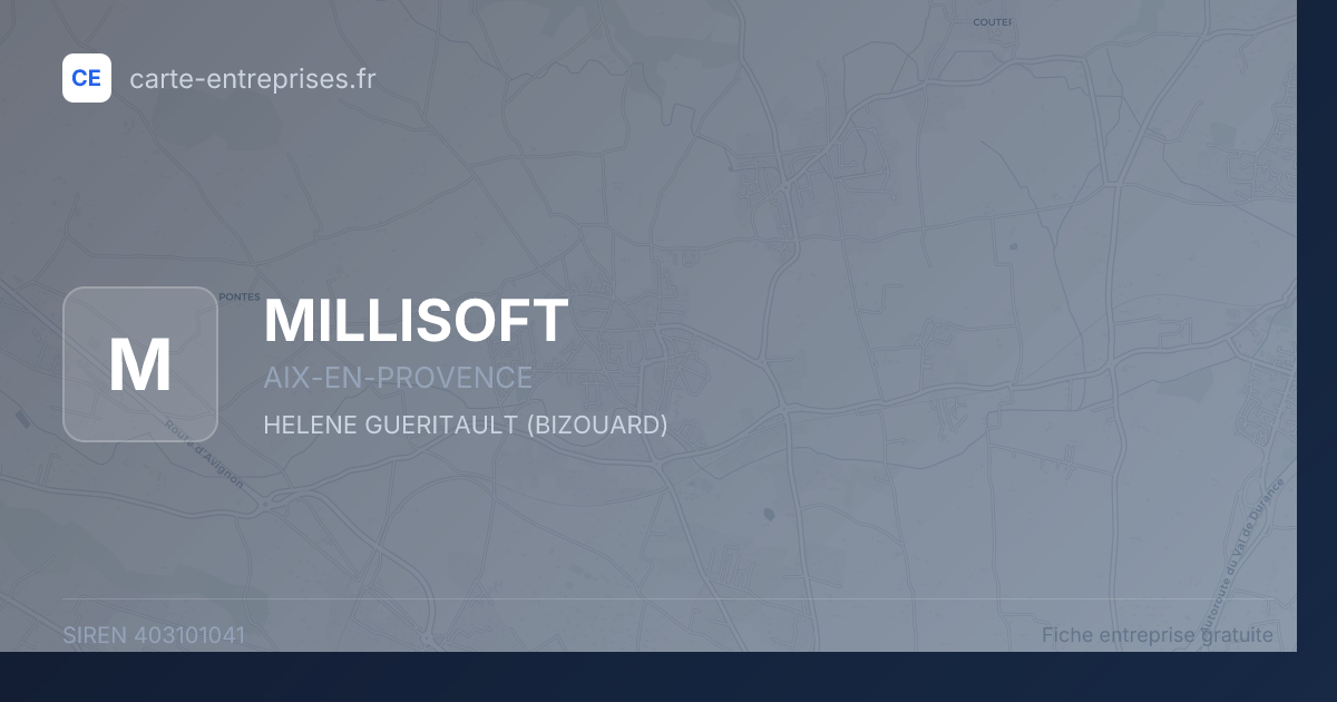 MILLISOFT — 403101041 — fiche entreprise