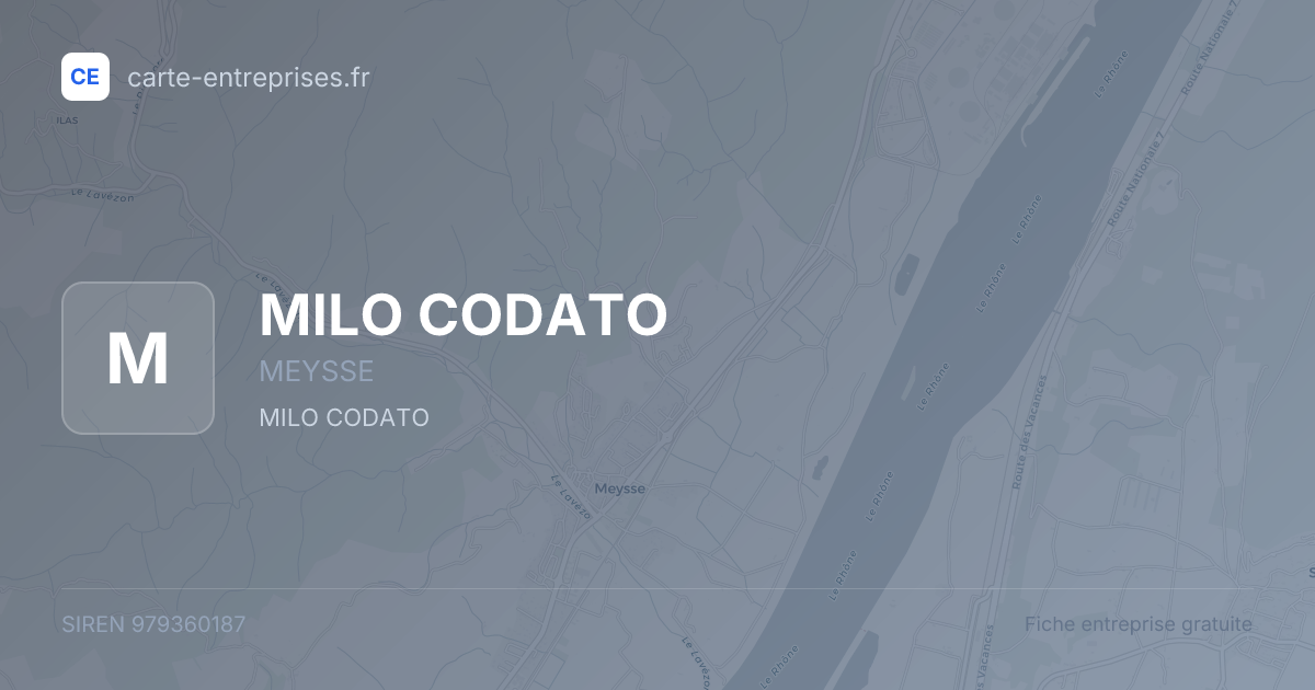 MILO CODATO — 979360187 — fiche entreprise