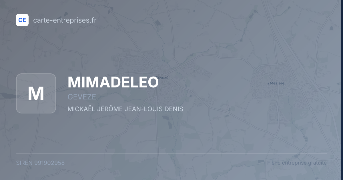 MIMADELEO — 991902958 — fiche entreprise