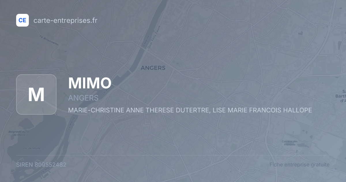 MIMO — 809552482 — fiche entreprise