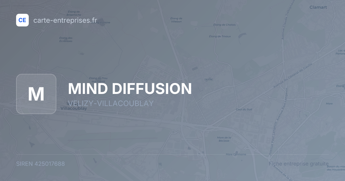 MIND DIFFUSION — 425017688 — fiche entreprise
