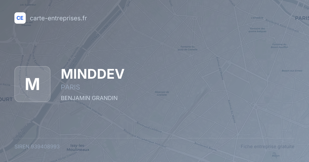 MINDDEV — 939408993 — fiche entreprise
