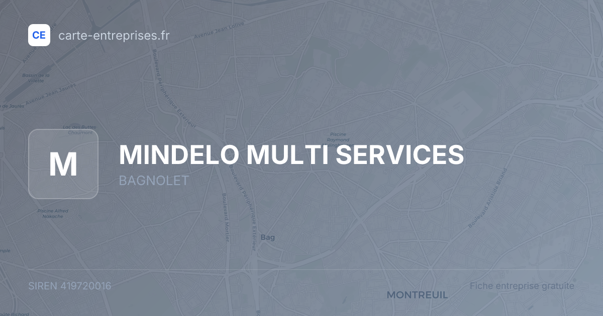 MINDELO MULTI SERVICES — 419720016 — fiche entreprise