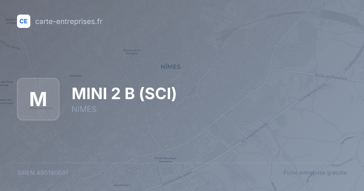 MINI 2 B (SCI) — 490190691 — fiche entreprise