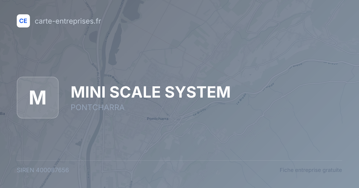 MINI SCALE SYSTEM — 400087656 — fiche entreprise