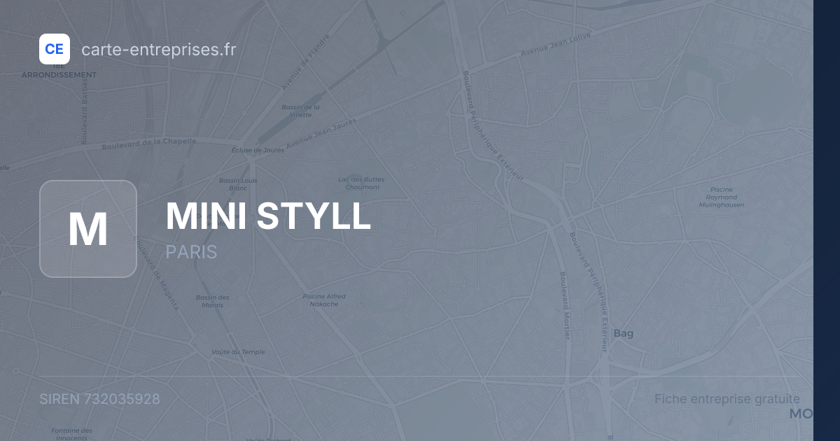 MINI STYLL — 732035928 — fiche entreprise