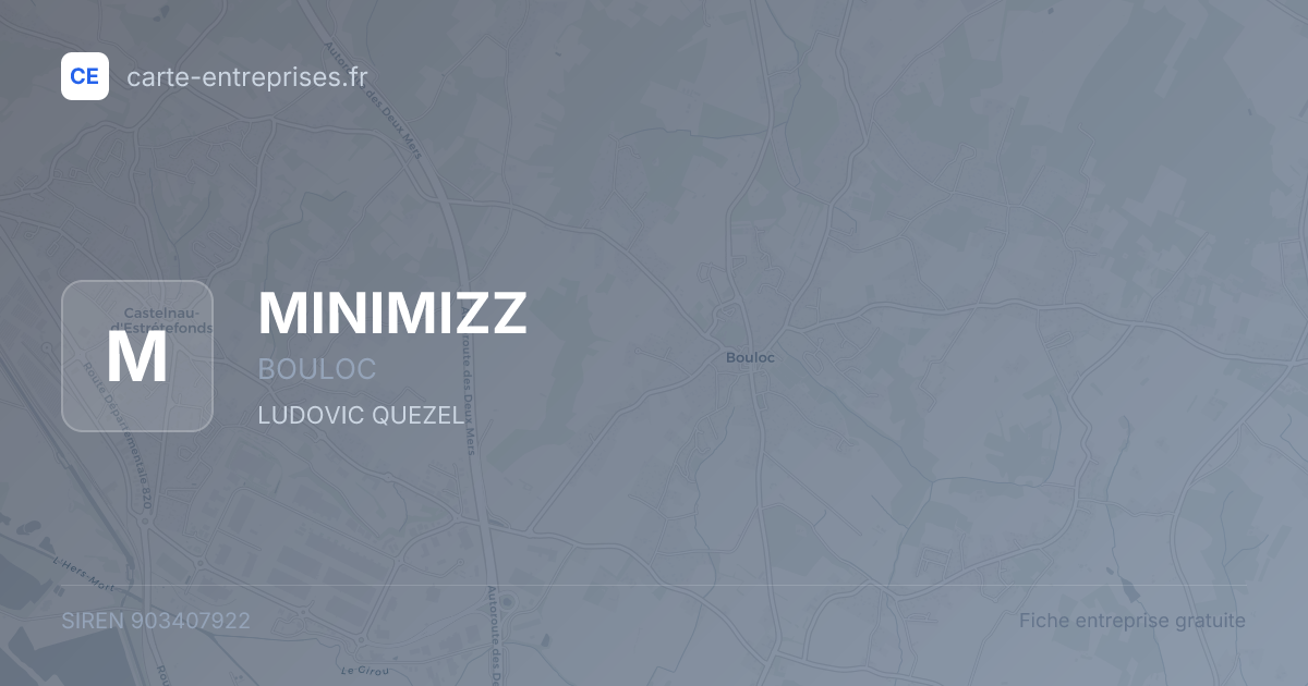 MINIMIZZ — 903407922 — fiche entreprise