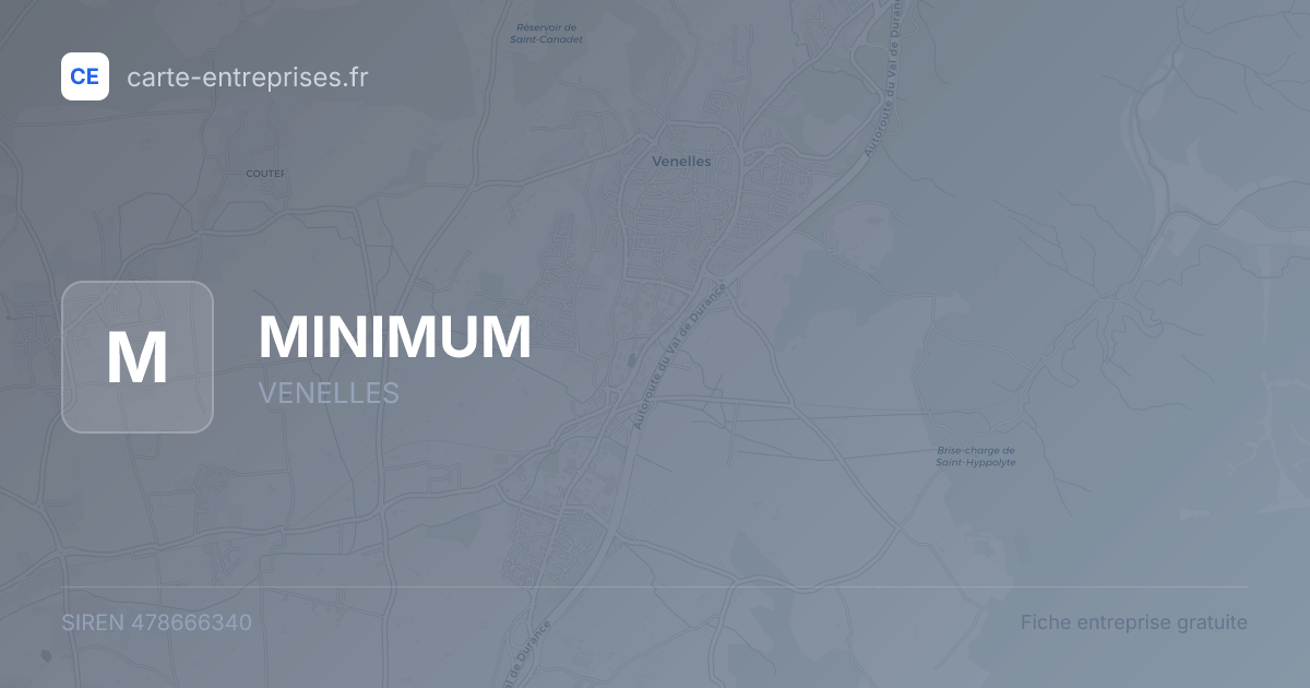 MINIMUM — 478666340 — fiche entreprise