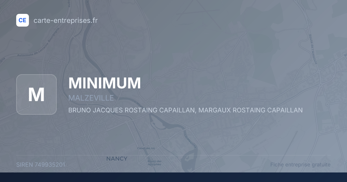 MINIMUM — 749935201 — fiche entreprise