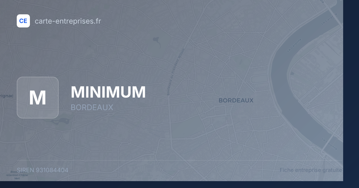 MINIMUM — 931084404 — fiche entreprise